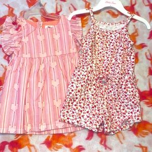 One dress & one floral romper 12 months